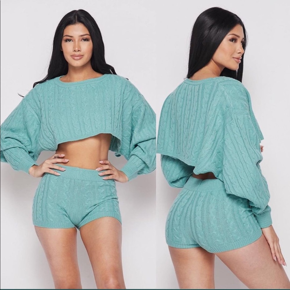 Top Shop Zara style 2 piece short set